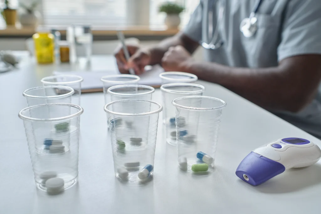 Pills for treating disease. Pharmacy CareRX in Florida