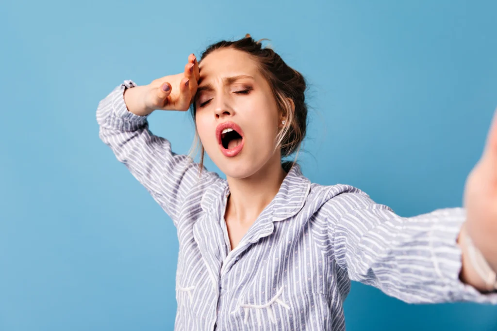 a woman facing drowsiness as she has missed the dose of depakote drug