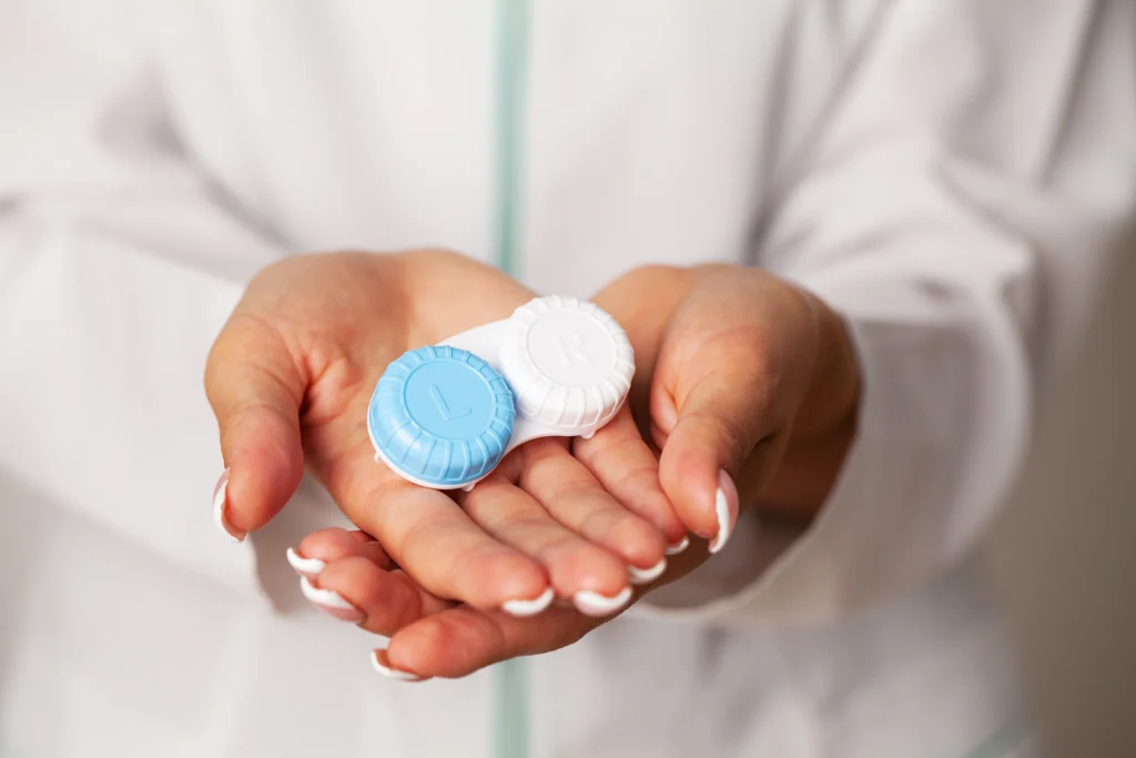 doctor holding a medicine container