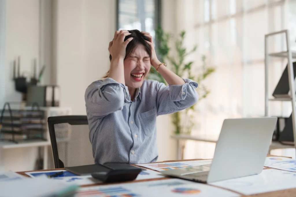 A woman experiencing irritability due to Side Effects of Missing a Dose of Clonazepam